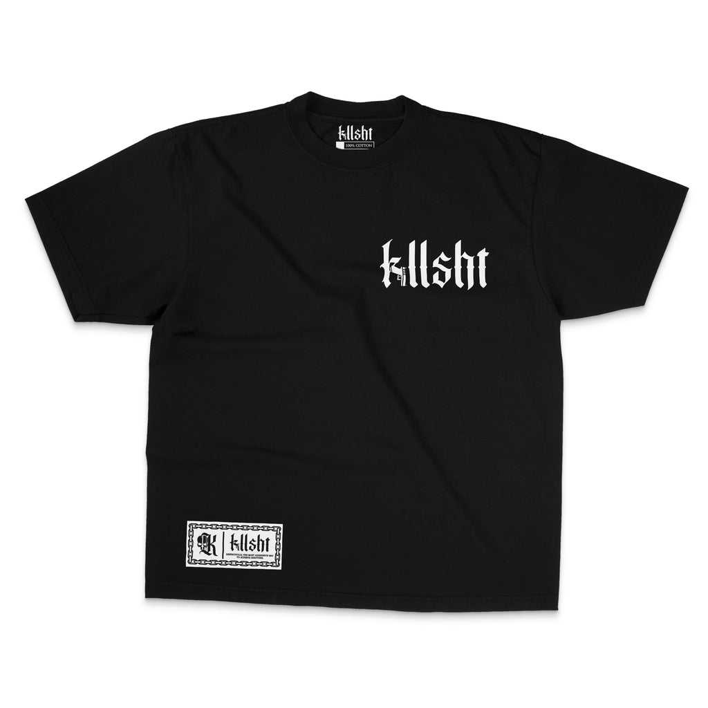 KLLSHT LOGO TEE - BLACK/WHITE