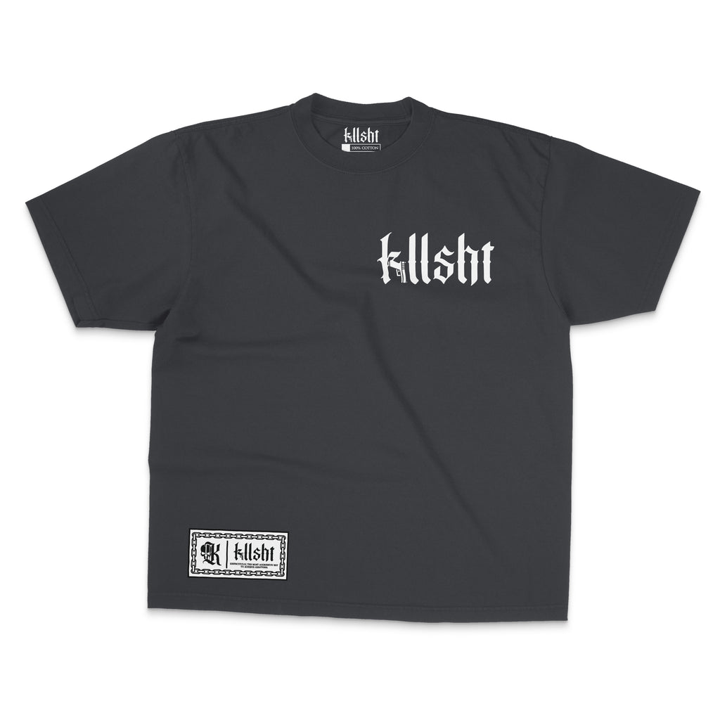 KLLSHT LOGO TEE - SHADOW/WHITE