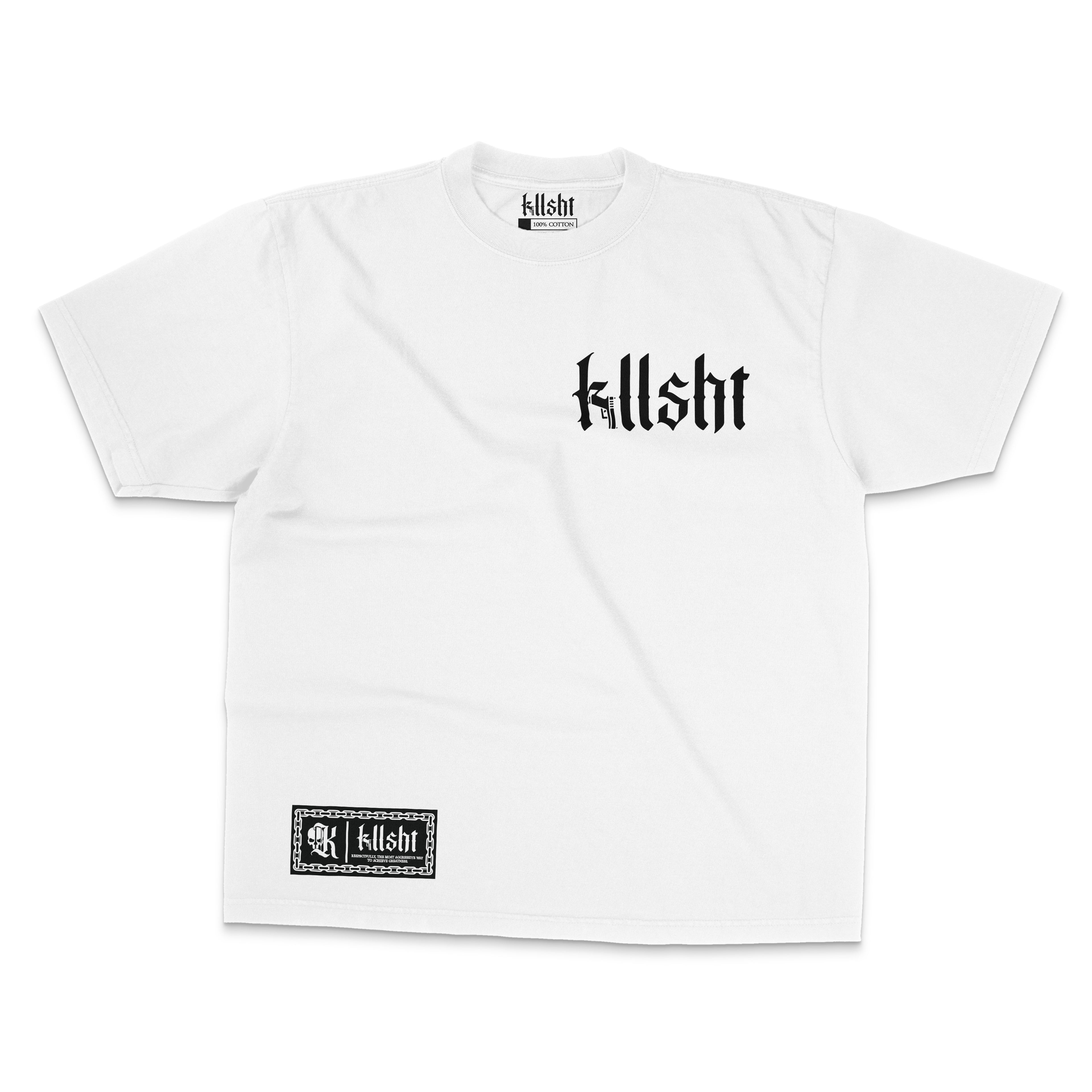 KLLSHT LOGO TEE - WHITE/BLACK