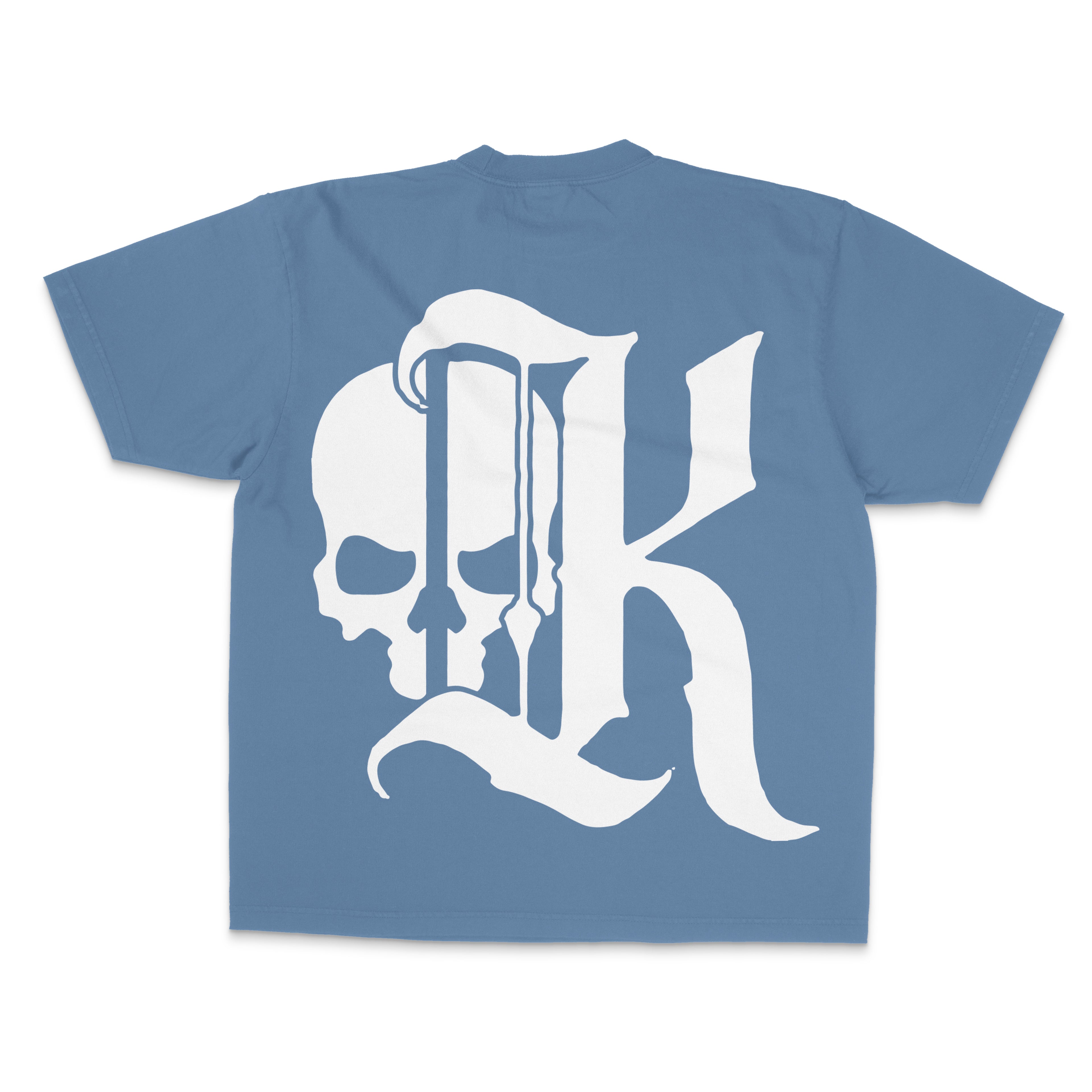 KLLSHT LOGO TEE - DENIM/WHITE
